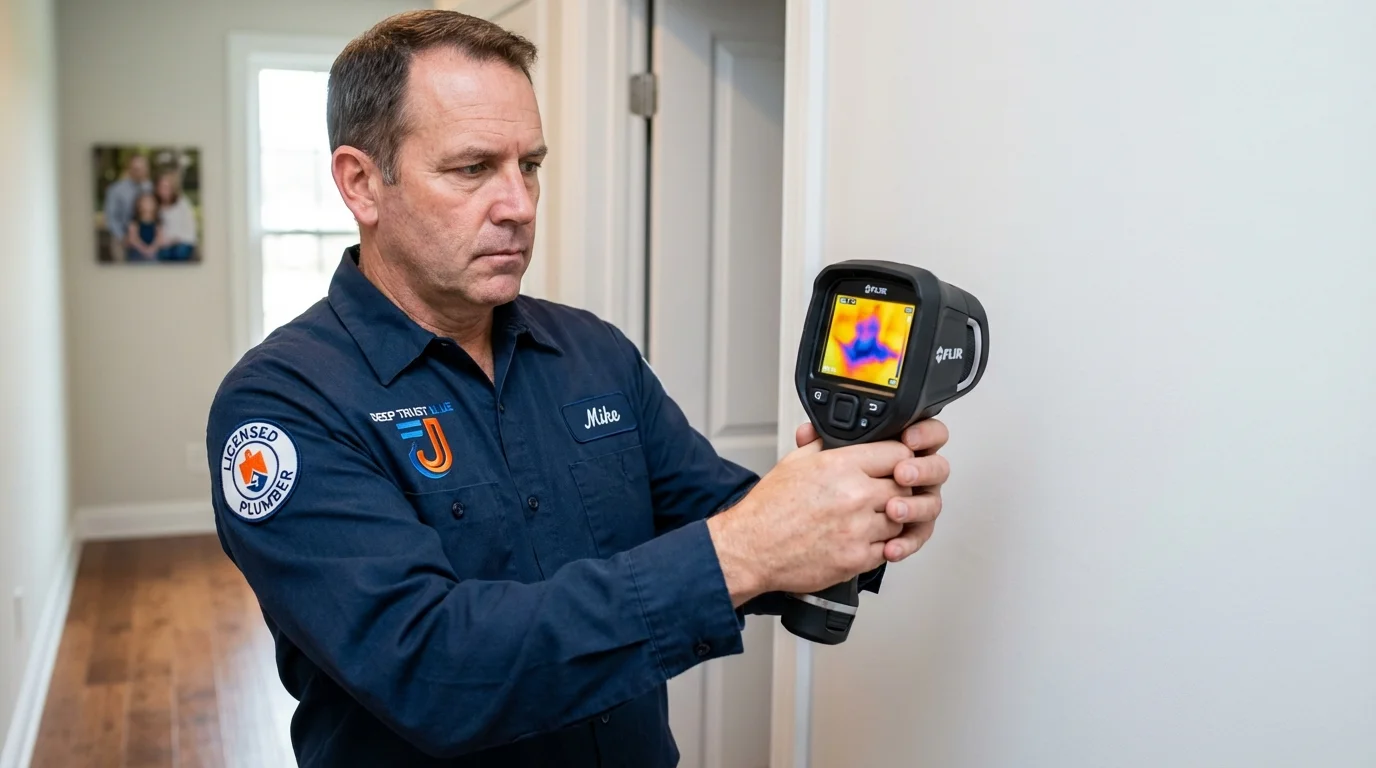 Thermal imaging leak detection by Johns Plumbing LLC in Fountain Green